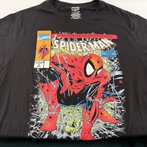 Marvel Spider-Man Comic Book Cover Graphic T-Shirt Black Mens 3XL Torment 1990